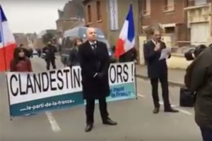 Le SIEL Hauts de France et le PDF organisent un rassemblement pour manifester contre l’arrivée de migrants sur la commune de Péronne